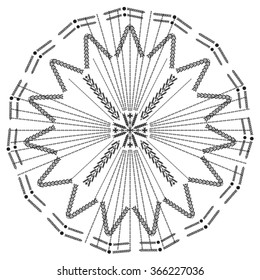 Tribal ethnic vector pattern.Designs for fabric and printing and bohemian and indian design