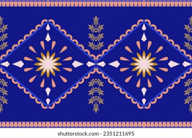 Tribal ethnic vector for wallpaper,Abstract ethnic geometric pattern design for background,Indian border,Tribal seamless colorful geometric pattern