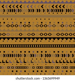 Tribal etnic surface seamless pattern design. Geomtric gradient background