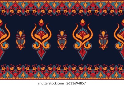 Tribal fabric patterns, carpet border patterns for decorating ethnic tribal fabric patterns