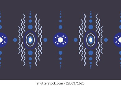 Tribale Stoffabdrücke Nahtlose Muster Design Geometrische afrikanische orientalische traditionelle Vektorgrafiken in Afrika. Stickereistil.