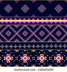 Tribal fabric seamless pattern. It can be used for cloth,  furniture, fabric, packing and background.