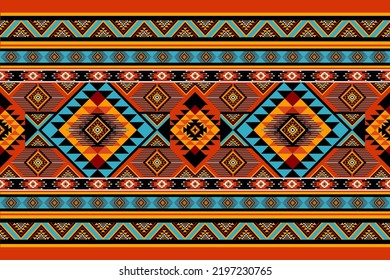 tribal fabric tradition ethnic Aztec pattern Indian African style and design for interior decorative home such as wallpaper folk, scarf, shawl, pattern and industrial textile, illustration vector draw