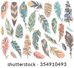 Tribal Feathers Vector Set