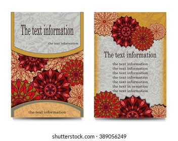 Tribal figure. Ethnic, fabric, motifs. Vector, Abstract Flower Mandala. Decorative element for design, frame for text