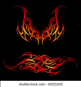 Tribal Fire Tattoo