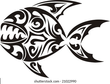 Tribal Fish Tattoo Hd Stock Images Shutterstock