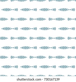 Tribal fish with white background. Seamless pattern. Ornament illustration. Great for fabric and textile, prints, packaging, or any desired idea.