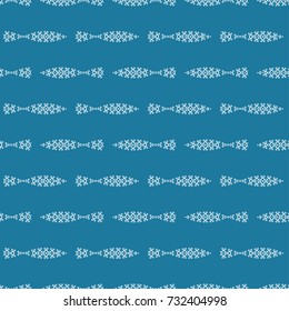 Tribal fish with white background. Seamless pattern. Ornament illustration. Great for fabric and textile, prints, packaging, or any desired idea.