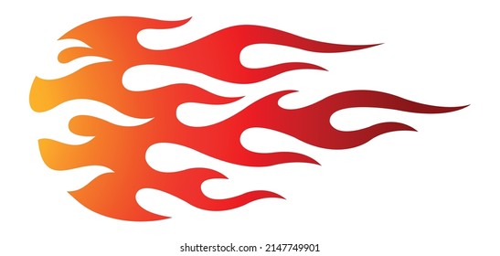 Tribal flame motorcycle and car decal vector graphic. Ideal for car decal, sticker and even tattoos.