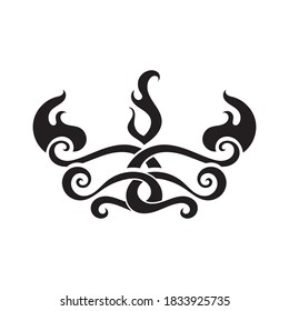 tribal flame vector symbol image