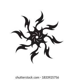 tribal flame vector symbol image