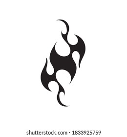tribal flame vector symbol image