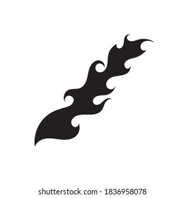 Stammflamme-Vektorsymbol