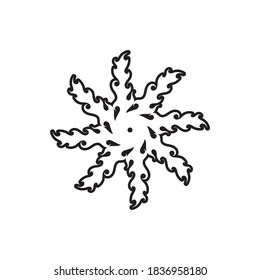 tribal flame vector symbol image