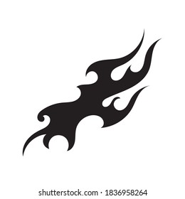 tribal flame vector symbol image