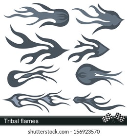 tribal flames design