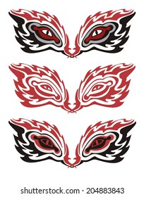 Tribal flaming eyes