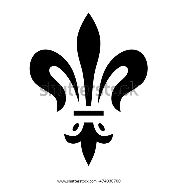 Tribal Fleur De Lis Tattoo Lily Stock Vector Royalty Free