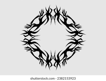 tribal flower mandala, black, decoration, fabric, wall, sharp, decoration, beautiful, pretty, fashion