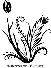 Tribal Flower Stencil Stock Vector Royalty Free 1130913608 Shutterstock   Tribal Flower Stencil 260nw 1130913608 