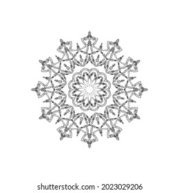 geometrisches Muster des Stammvolks aztec im Kreis