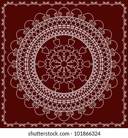 Tribal Folk Motif Design wall painting