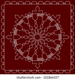 Tribal Folk Motif Design wall painting