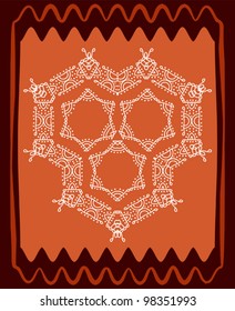 Tribal Folk Motif Design wall painting