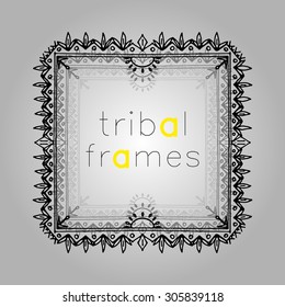 Tribal frame with place for your text