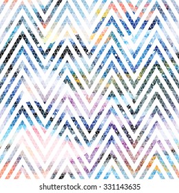 Tribal galaxy seamless pattern. Vector trendy illustration.