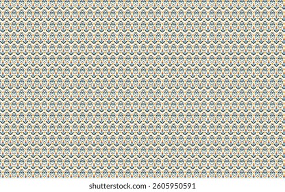 Tribal geometric motifs pattern with a contemporary touch