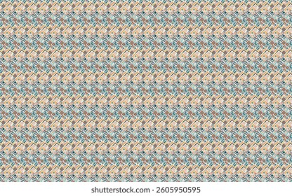 Tribal geometric motifs pattern with a contemporary touch