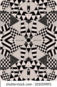 Tribal geometric pattern