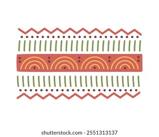 tribal geometric pattern african culture isolated