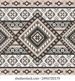 Tribal Geometric Pattern Earth Tone for textile design, clothing, accessories, and decorative paper