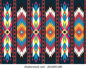 patrón geométrico tribal textil transparente textura étnica ilustración vectorial del patrón de ikat oriental diseño tradicional