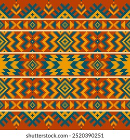 Tribal geometric pattern,navajo ornament,Traditional native american pattern.