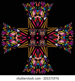 Tribal, geometric print