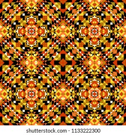 Tribal geometric seamless pattern. Abstract ethnic vector.