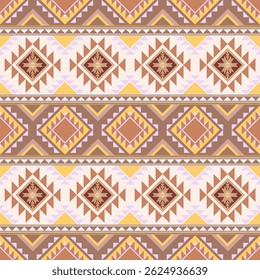 Tribal geometric seamless pattern design vector ,ethnic border elements. Design for decorative, yoga mat, book cover case, wall paper, and other design.