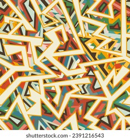 Tribal geometric geometric seamless texture