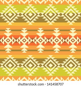 Tribal geometric striped pattern