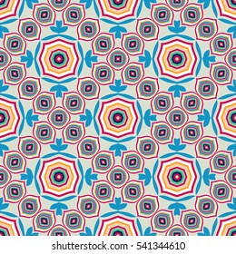 Tribal geometric vector pattern. Seamless ethnic background