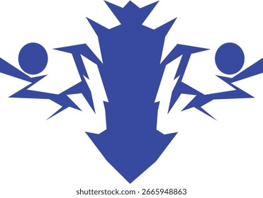 Geometria Tribal Negrito Padrão Abstrato Fundo com círculo