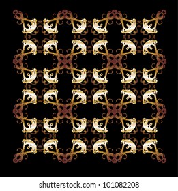 tribal golden frame
