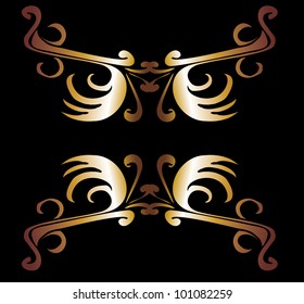 tribal golden frame