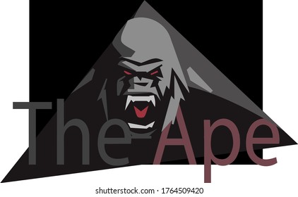 tribal gorilla logo design the "monyet", you can use it for tattoo design, t-shirt printing or anything you want