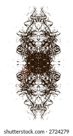 tribal grunge background,floral decorations,vector illustration