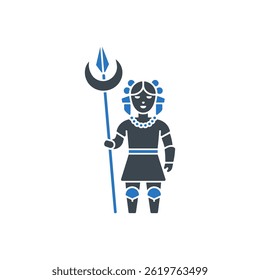 Tribal Guardian Icon Isolated On White Background